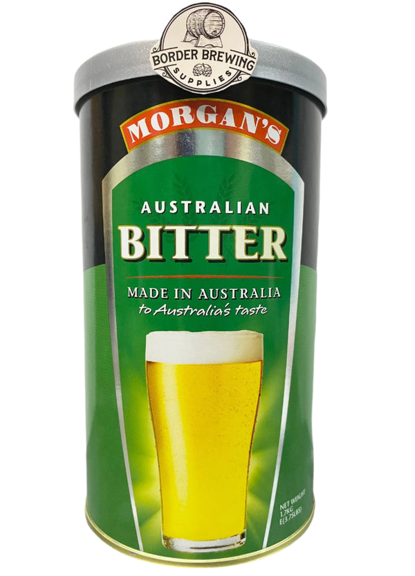 Australian Bitter Morgan’s Brewing Co. 1.7kg Malt Extract Brewing Kit A full-flavoured brew, gentle in malt character with a full and robust hop bitterness. Made in Australia to Australia's taste.