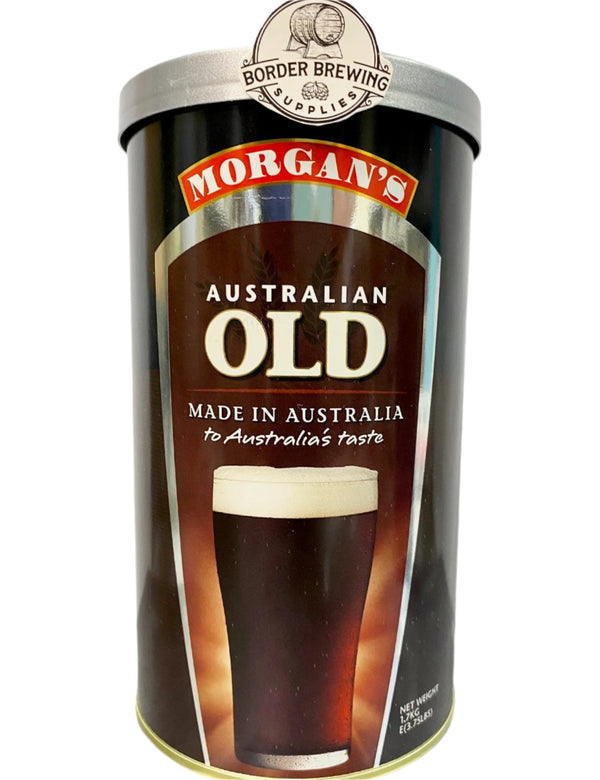 Australian Old Morgan’s Brewing Co. 1.7kg Malt Extract Brewing Kit Robust flavour with hints of Coffee & Chocolate balanced perfectly with the light hopping and thick creamy head. This one is VERY popular with our customers. Made in Australia to Australia's taste.
