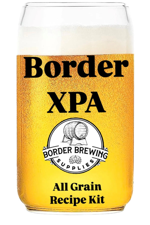 Border XPA Recipe
American Pale Ale
Border XPA is a crisp, golden hoppy ale featuring intense hops of citrus, and floral notes for those who enjoy a fully-hopped beer that’s still easy to drink.