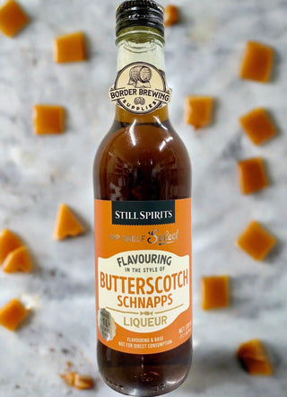 Butterscotch Schnapps Still Spirits Top Shelf Select Flavouring & Base A Sweet & Buttery liqueur flavouring with indulgent Fudge & Vanilla tones Spirit Flavouring