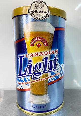 Canadian Light Morgan’s Brewing Co. 1.7kg Malt Extract Brewing Kit Kettled and formulated from traditional Canadian brewing recipes, Lightly hopped and light in colour, a refreshing summer ale perfect for Australian summers. 