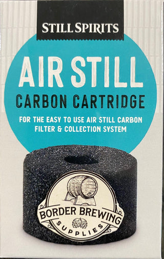 Carbon Cartridge Air Still Still Spirits 10 x Cartridges For the easy to use Air Still carbon filter & collection system.  Each carbon cartridge is suitable to filter up to 1.125L of distilled spirit or grain alcohol.  Discard old cartridge after each use.