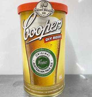 Australian Pale Ale Coopers 1.7kg DIY Malt Extract Brewing Kit Due to popular demand Coopers master brewers have developed a beer concentrate in the style of the famous Coopers Original Pale Ale which is considered an Australian icon.  The finest 2-row barley, hops and specially selected yeast combine to produce a beer with fruity & floral characters, balanced with a crisp bitterness and compelling flavour perfect for every occasion.  A specifically selected 7g Coopers Yeast.