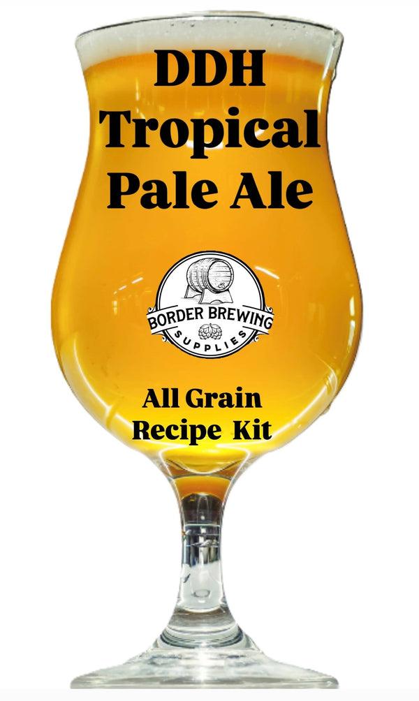 DDH Tropical Pale Ale
Juicy Strong Pale Ale
This tropical pale ale bursts with vibrant flavours of mango, pineapple, and grapefruit, balanced by a light malt sweetness. The hop-forward profile delivers juicy, citrusy notes with a smooth, refreshing finish. Crisp and easy-drinking, it's the perfect beer for those who love a fruit-forward, tropical twist on a classic pale ale.