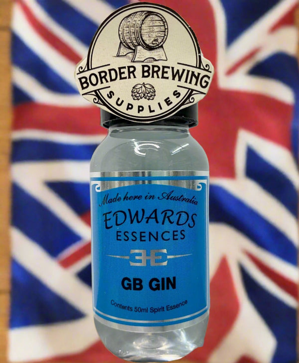 GB Gin Edwards Essences A classic Dry Gin with a fresh clean taste of Juniper & citrus neatly rounded with angelica and coriander spices. Makes 3.5 Litres Or mix 700ml of neutral spirit (38%) 10ml (2 caps) of Edwards Essences Try Edwards Essences GB Gin if you like Gordon’s™