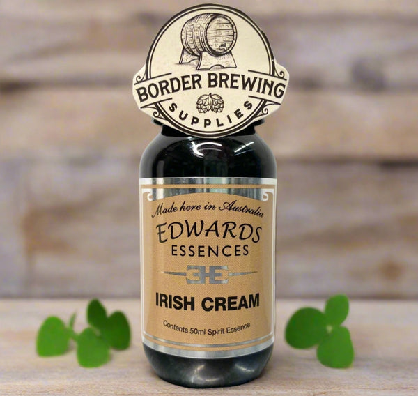 Irish Cream Edwards Essences A sensual blend of Irish Whisky, Chocolate & Vanilla. This deluxe essence will leave your taste buds tingling. Makes 1.4 litres Mix 650ml of neutral spirit (38%) 50ml of Edwards Essences 350g of white sugar (we swap sugar for a tin of condensed milk) DELISH!!! 490ml UHT Longlife Cream Try Edwards Essences Irish Cream if you like: Bailey’s™ Irish Whiskey Cream