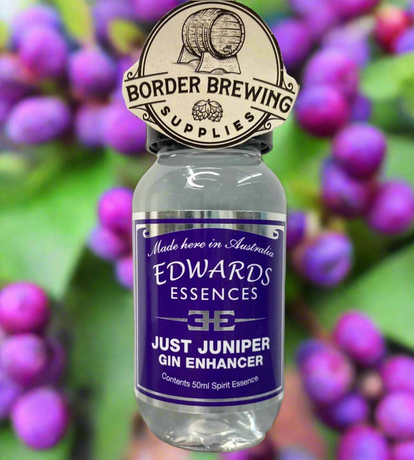 Just Juniper Gin Enhancer. Edwards Essences. Give your Gin extra lift with the addition of Juniper Berry extract. Created from the finest extracts to boost and enhance your favourite gin. Just Juniper can be used on its own. Mixing Instructions: Add 1 - 4 ml per 700ml to enhance & improve the lift & character of your favourite classic Gin. Add small amounts to taste.