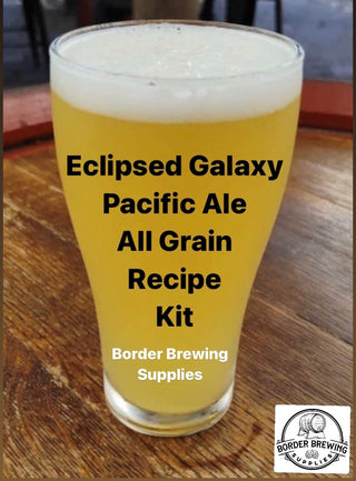 Eclipsed Galaxy Pacific Ale American Wheat Beer All Grain Recipe Kit A light-bodied, refreshing, and highly drinkable ale that is brewed with Australian hops. The use of these hops gives Eclipsed Galaxy Pacific Ale a unique aroma and flavour profile that is often described as Fruity, Tropical, & Citrusy.