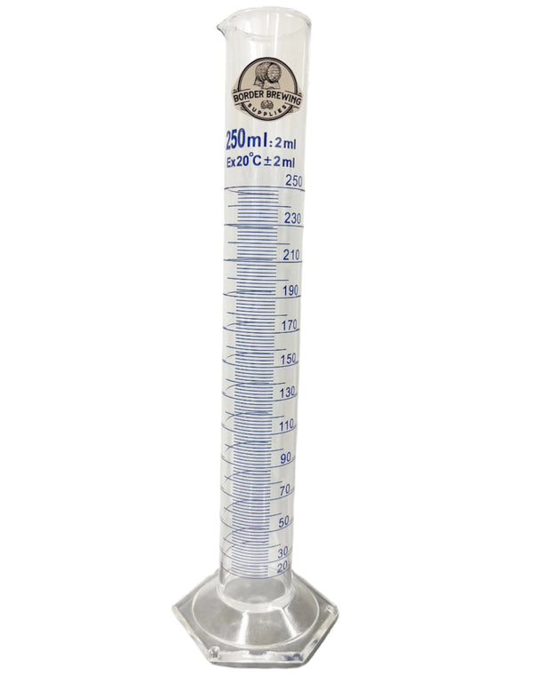 Measuring Cylinder
Glass 250 ml
These measuring cylinders hold a volume of 250ml with 2ml graduations for accurate measurements.