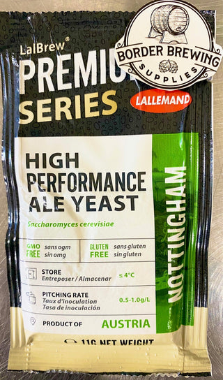 Nottingham High Performance Ale Yeast Lallemand LalBrew English style ale yeast is well established and widely known among a homebrewing community. It is loved and respected by homebrewers for its high performance, ability to deliver solid results for a wide variety of styles and fermentation conditions.