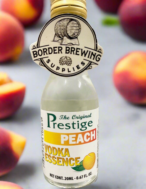 Peach Vodka Prestige Delicious clear and fruity taste of newly picked peach, this Vodka is refreshing on its own or mixed in a summer cocktail. Perfect for cocktails