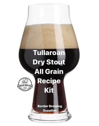 Tullaroan Dry Stout American Stout All Grain Recipe Kit A cross between a Foreign extra Stout, Dry Irish Stout and an American Stout. This beer is an easy drinking stout that finishes quite dry with a firm bitterness backed up with light coffee and roast flavors and a great mouthfeel.