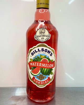 Watermelon Billson's 700ml Cordial Jazz up your Vodka or mix in a cocktail.  Billson's Watermelon Cordial is sure to make any drink pop! Brewed with Billson's pure alpine spring water, Billson's syrups are easily enjoyed with still or sparkling water. They also work as the star ingredient in your amazing cocktail or cooking creation.