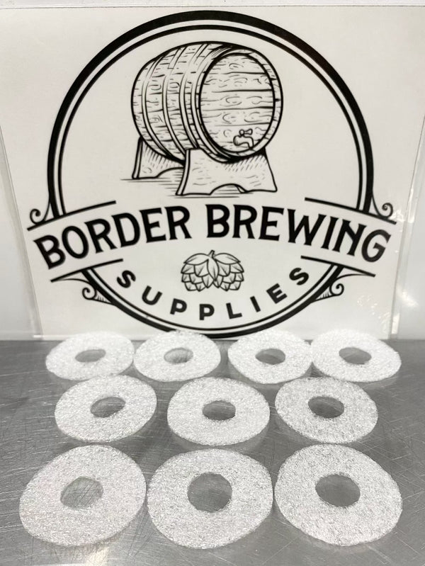 EZ Filter Washers 40mm 10 pack Still Spirits Used in the EZ filter. Use one at each end of the filter cartridge. Replace when washer no longer maintains their normal thickness. Made from Spirit Resistant Polyethylene so it will not taint the spirit.