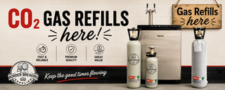 CO₂ gas refills, cylinders and kegging equipment near the Gold Coast at Border Brewing Supplies