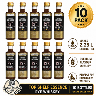 Top Shelf Rye Whiskey x 10 pack Bundle