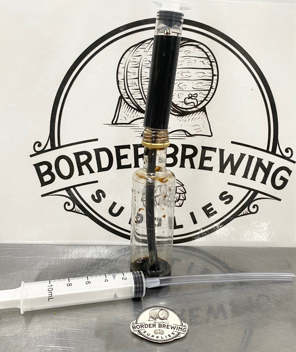 10ml measuring syringe with 10cm extension tube for brewing and spirit essences