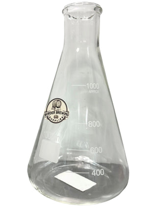 Erlenmeyer Conical Flask
Borosilicate
1000ml / 1 Litre

Ideal for medium yeast starters using stir plates.