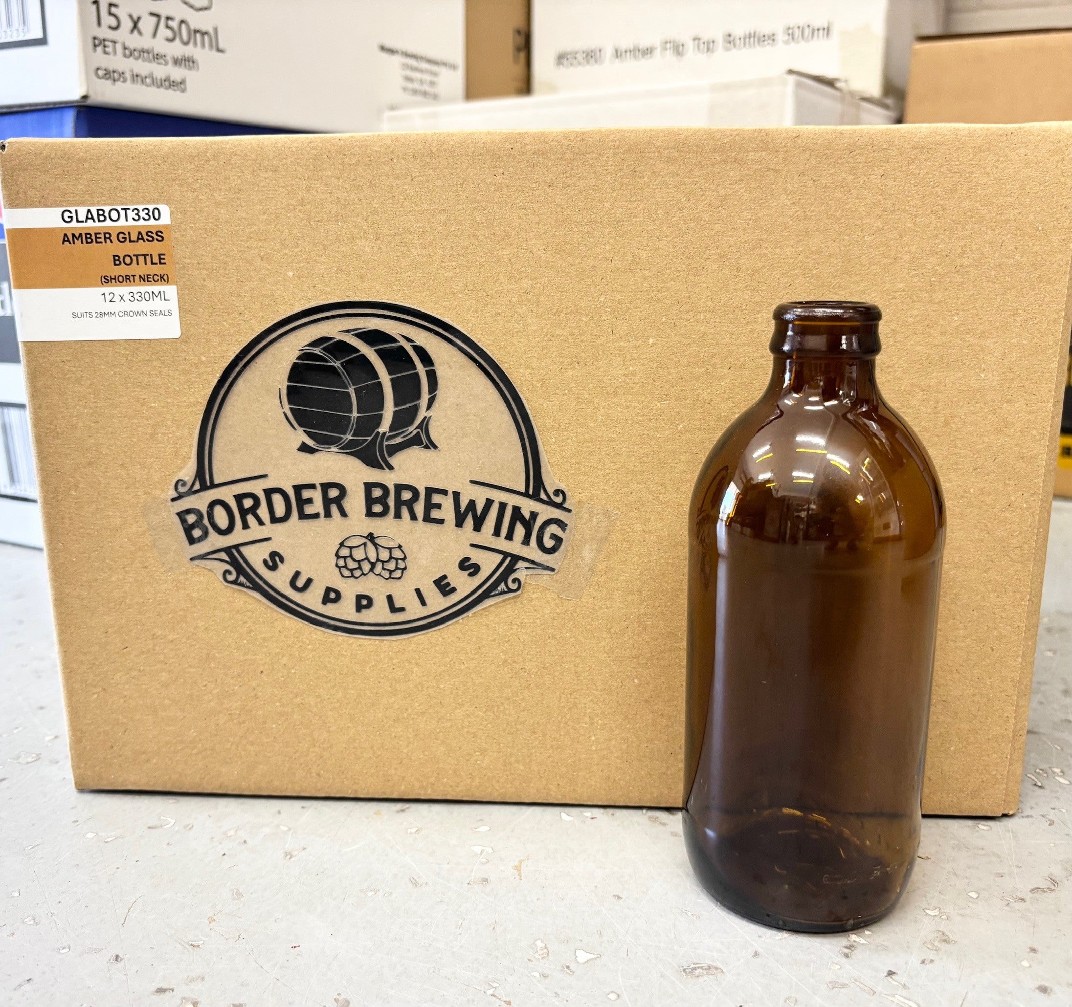 Beer Bottles Crown Top 330ml | Border Brewing Supplies