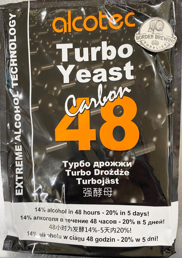 Alcotec Turbo Yeast with Carbon 48 hour Distilling Spirit Wash Extra Pure