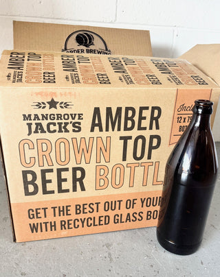 750ml amber crown top beer bottles x12 Gold Coast and Tweed Heads pickup