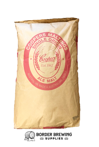 Coopers Premium Ale Malt is well modified and perfectly suited for single step infusion. Kilned longer, this malt adds a golden colour with a more pronounced flavour than the Pale malt. Coopers Premium Ale Malt carries sufficient enzymatic power to be used as a base malt with non-enzymatic specialty malts