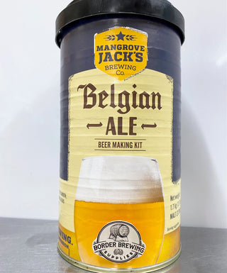 Belgian Ale Mangrove Jack's International 1.7kg Malt Extract Brewing Kit Typical of the smooth, easy drinking beers of Belgium. Drink with care, one glass begs another. Belgian Blonde or Leffe style beer