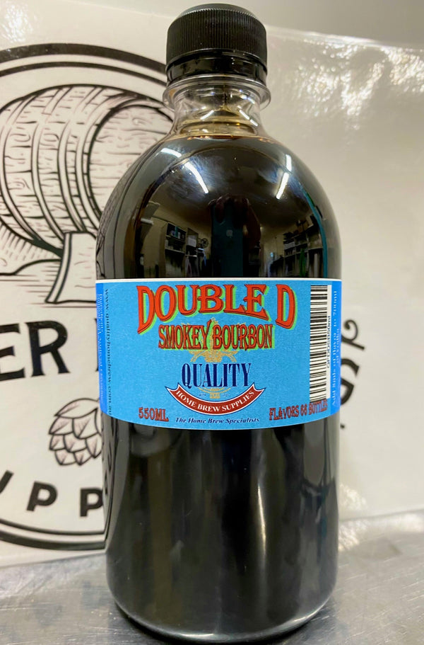 Smokey Bourbon Double D Range Quality Homebrew Bourbon draws its Oak, Vanilla-like flavours from the charred surface of its oak cask Smokey Jim Beam style Essence Spirit Flavouring