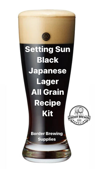 Setting Sun Black Japanese Lager All Grain Recipe Kit Setting Sun Black Japanese Lager dances on the edge of darkness. With a sleek ebony hue, this beer offers a balanced symphony of roasted malt flavors and a hint of hops. Immerse yourself in a velvety smooth texture and a crisp, clean finish.
