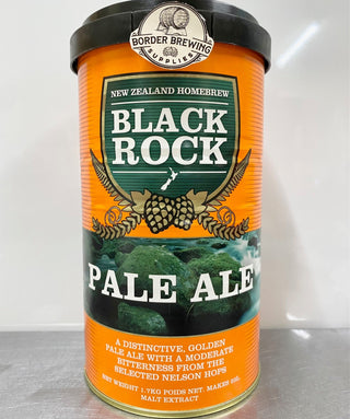 Pale Ale Black Rock 1.7kg Malt Extract Brewing Kit Black Rock Pale Ale is brewed to deliver a typical Australasian Pale Ale flavour with a light colour. NZ Green Bullet and Pacific Gem hops are added at the boil to provide a moderate bitterness.  Brew with 1kg Ultra Blend. For more body, colour and malt flavour use a tin of Light liquid malt.