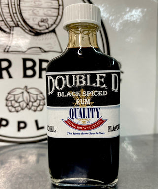 Black Spiced Rum Double D Range 50ml Quality Homebrew Dark rum blended with a range of spices including Cinnamon, Clove, & Ginger.   A bold, rich, black & smooth rum in the style of a Kraken Rum  Essence Spirit Flavouring