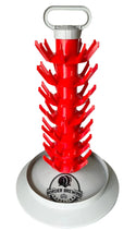Bottle Tree Washer Drying Rack Holds 63 bottles This Bottle tree is a must have for Homebrew bottling.  Wash, sanitise, dry & store your bottles upside down away from any wild yeast.  Threaded Connections for extra strong durability and portability. Handle Included!  Recommended to use with the bottle rinser 