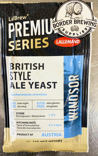 Windsor British Style Ale Yeast Lallemand LalBrew A true English strain that produces a balanced fruity aroma and imparts a slight fresh yeasty flavour. Beers created with Windsor are usually described as full-bodied, fruity English ales
