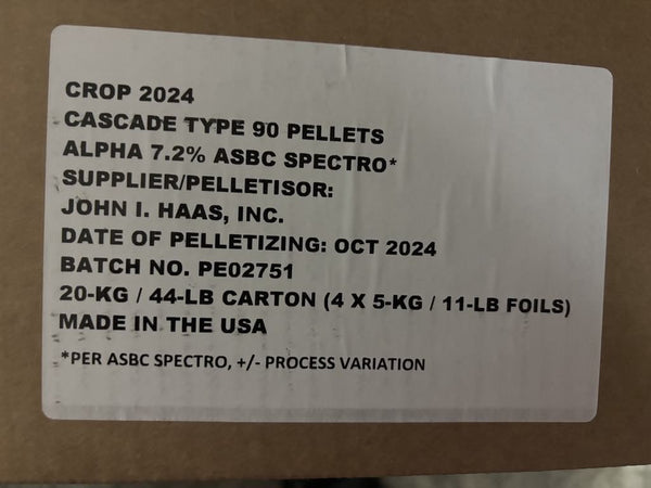 Cascade Hops T90 2024 7.2%AA