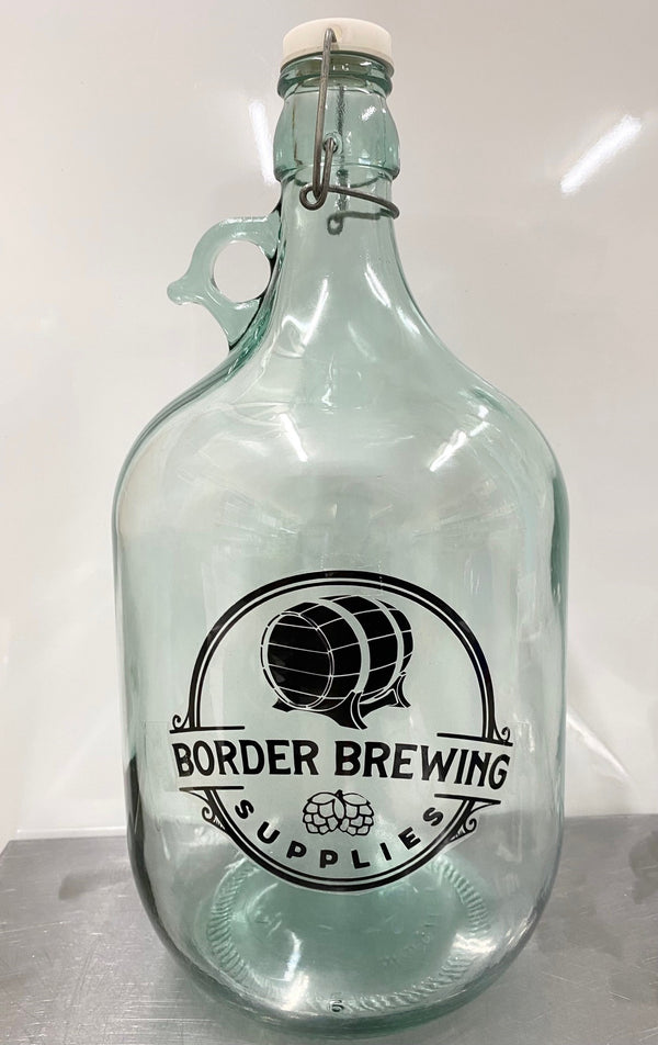 Demijohn 5L Glass Bottle Flip Top Swing Lid Quality Glass made in Italy Store your neutral spirit long term in one of these.  Also used for small batch fermentations of beer, mead, cider or wine. *Airlock & Bung Sold Separately 