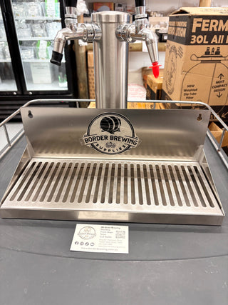 Door-Mounted Drip Tray | 40cm Stainless Steel Kegerator Tray