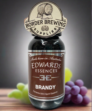 Brandy Edwards Essences A traditional rich Brandy with a smooth mature style to excite the palate. Makes 3.5 Litres Or mix 700ml of neutral spirit (38%) 10ml (2 caps) of Edwards Essences  Try Edwards Essences Brandy if you like Hennessy or Remy Martin™