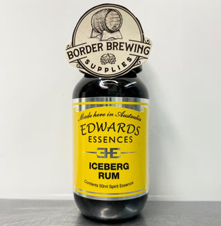 Iceberg Rum Edwards Essences A classic Australian Rum character with the distinctive burnt molasses taste. Makes 3.5 Litres Or mix 700ml of neutral spirit (38%) 10ml (2 caps) of Edwards Essences  Try Edwards Essences Iceberg Rum if you like: Bundaberg Red Label Rum™