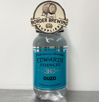 Ouzo Edwards Essences Bringing the Greek Isles to your glass, delight in this traditional silky smooth flavour. Makes 3.5 Litres Or mix 700ml of neutral spirit (38%) 10ml (2 caps) of Edwards Essences