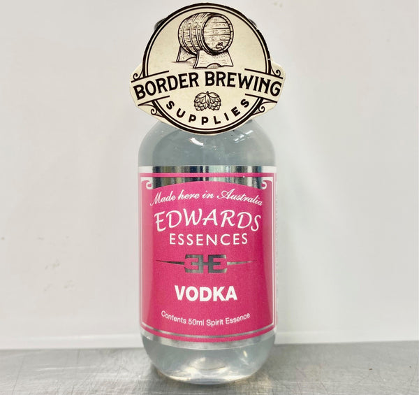 Vodka Edwards Essences Premium Vodka characterised by fresh, clean, smooth tasting flavour.  Makes 3.5 Litres Or mix 700ml of neutral spirit (38%) 10ml (2 caps) of Edwards Essences  Try Edwards Essences Vodka if you like: Absolut™