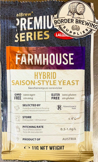 Farmhouse Hybrid Saison Yeast Lallemand LalBrew A non-diastatic hybrid (meaning it can break down longer-chained carbohydrates) that has been selected to make saison-style and farmhouse style beers (dry saisons but without the pungent sulfurous smell).