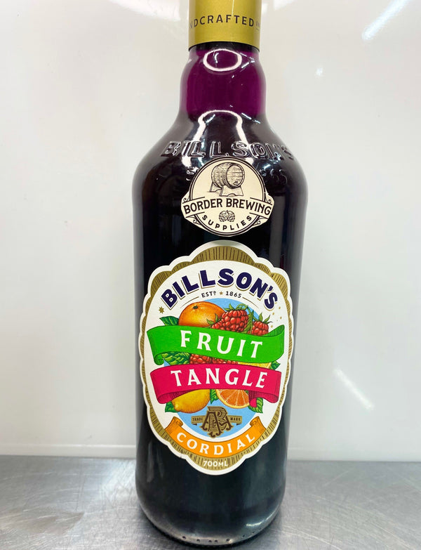 Fruit Tangle Billson's 700ml Cordial Billson's Fruit Tangle Cordial is a nostalgic favourite for little kids & big kids. Sweet & cheerful, with that sherbet-like tartness on the back palette. It's easy to drink & reminiscent of youth all grown up.  Fun Fizzy Fruit Tingle Lollies.  Jazz up your Vodka, mix in a cocktail or add to your Sodastream for some fun fizz.  Billson's Fruit Tangle Cordial is sure to make any drink pop!  Brewed with Billson's pure alpine spring water,