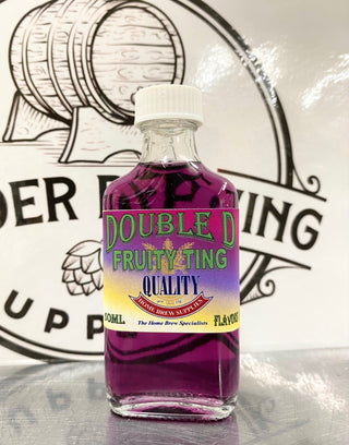 Fruity Ting Double D 50ml Quality Homebrew It's Fruity & it's Tingly  Everyone loves a good old Fruit Tingle cocktail.  Enjoy in a cocktail, neat or on the rocks this summer.  Add 50ml to 650ml of neutral spirit.  Enjoy in a cocktail, with soda or lemonade this summer.