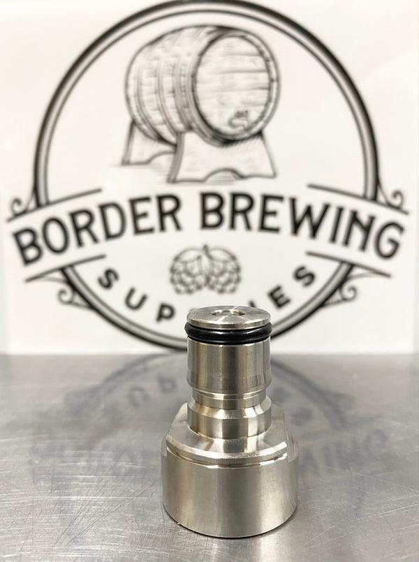 Ball Lock Post GAS Coupler 5/8" BSP Thread If you are using any 50L Keg coupler (A-Type, D-Type etc) and want to be versatile in what kegs you can get, then we would strongly suggest converting your couplers to 5/8" Ball lock posts, to use ball lock disconnects on your coupler to change them over quickly.  This is a gas only post, the identifying difference is the engraved band around the post.