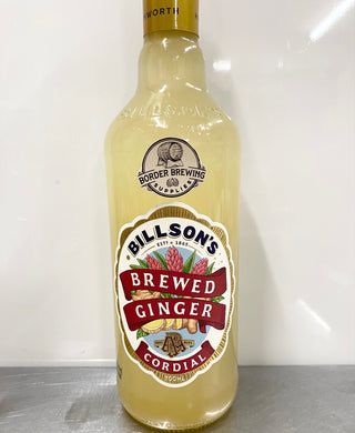 Brewed Ginger Billson's 700ml Cordial Jazz up your Vodka or mix in a cocktail.  Billson's Brewed Ginger Cordial is sure to make any drink pop! Brewed with Billson's pure alpine spring water, Billson's syrups are easily enjoyed with still or sparkling water. They also work as the star ingredient in your amazing cocktail or cooking creation.