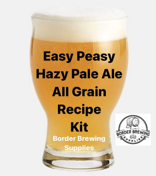 Easy Peasy Hazy Pale Ale All Grain Recipe Kit A delicious easy drinking Hazy Pale Ale. Low on bitterness bursting with Tropical & Citrus hop flavour. A great summer smasher.