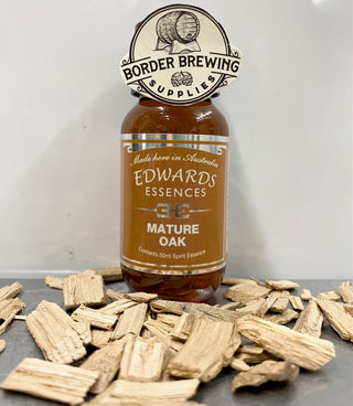 Mature Oak Edwards Essences Add 1-4ml per 700ml to enhance & improve Woody Oak, Aged Character of your favourite drink.  A truly exceptional mature oakwood extract, especially suitable for Bourbon, Sour Mash & Whisky.  A must for all bourbons, whiskey & rums.