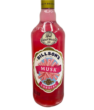 Musk Billson's 700ml Cordial Jazz up your Vodka or mix in a cocktail.  Billson's Musk Cordial is sure to make any drink pop! Brewed with Billson's pure alpine spring water, Billson's syrups are easily enjoyed with still or sparkling water. They also work as the star ingredient in your amazing cocktail or cooking creation.