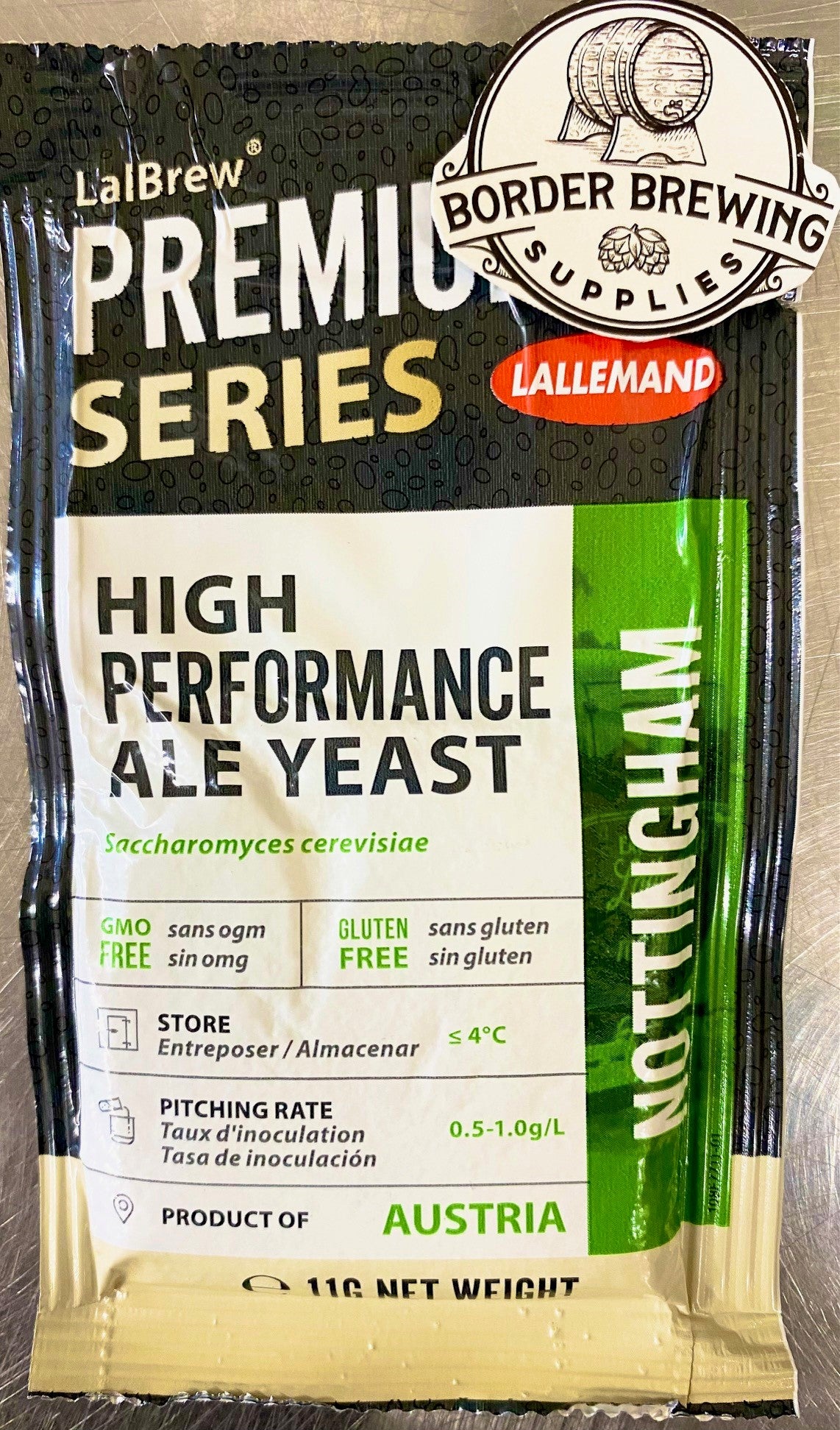 Lallemand Nottingham High Performance Ale Yeast Border Brewing Supplies