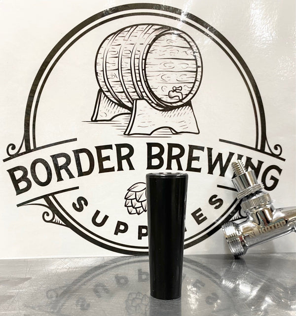 Beer Tap Handle Nukatap Handle Stock standard black plastic tap handle.
